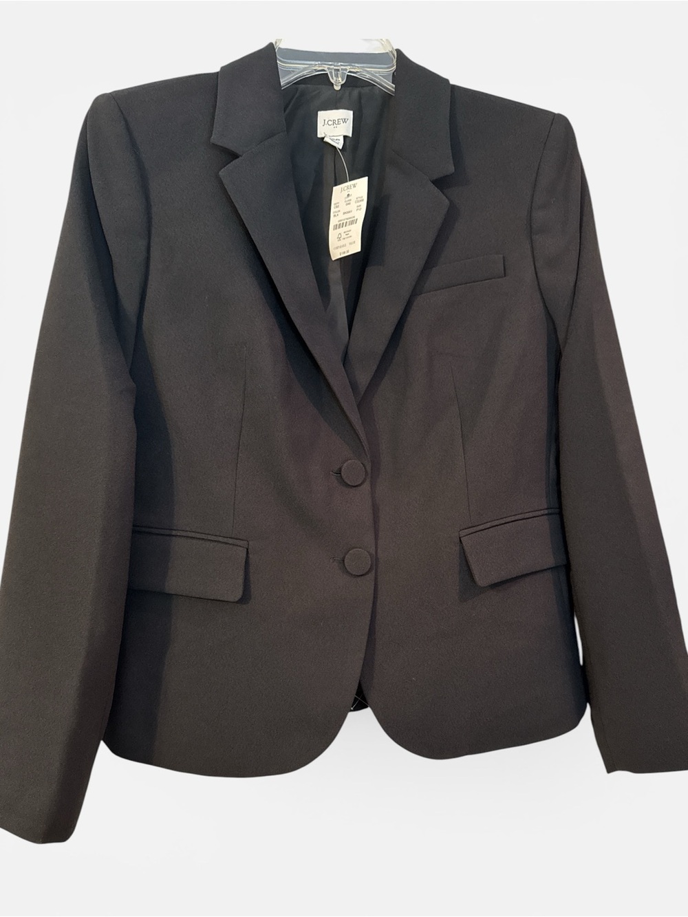NWT J.Crew Black Tailored Blazer Jacket Size P12